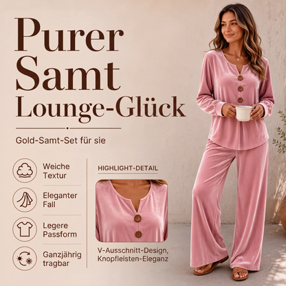 📢📢50%Rabatt!!!🎉✨Zweiteiliges Samt-Freizeit-Loungewear-Set für Damen