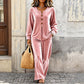 📢📢50%Rabatt!!!🎉✨Zweiteiliges Samt-Freizeit-Loungewear-Set für Damen