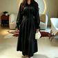 📢📢50%Rabatt!!!🎉✨Langarm-Hemdkleid für Damen mit Faltenbund