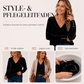 👚 Damen Samtoberteil mit V-Ausschnitt & langen Ärmeln – Edler Glanz, weicher Samt & feminine Silhouette | Perfekt für Alltag, Büro & besondere Anlässe – Jetzt -50%!