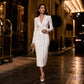 📢📢50%Rabatt!!!🎉✨Elegantes asymmetrisches einreihiges Blazerkleid für Damen