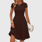 📢📢50%Rabatt!!!🎉✨Elegantes geripptes Strickkleid für Damen mit gebürsteter Oberfläche