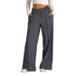 💎👖 Neuheiten – Hoch taillierte Weitbeinhose mit Kordelzug – bequem und elegant