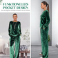 📢📢50%Rabatt!!!🎉✨Zweiteiliges Samt-Set für Damen: Oberteil & Hose
