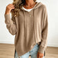 📢📢50%Rabatt!!!🎉✨Legerer Strickpullover mit Kapuze für Damen