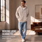 📢📢50%Rabatt!!!🎉✨Herren-Waffelstrick-Kapuzenpullover mit durchgehendem Reißverschluss