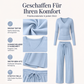 📢📢50%Rabatt!!!🎉✨Damen-Set aus V-Ausschnitt-Langarmshirt und Weithosen