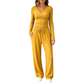 📢📢50%Rabatt!!!🎉✨Damen-Set aus V-Ausschnitt-Langarmshirt und Weithosen