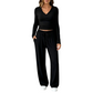 📢📢50%Rabatt!!!🎉✨Damen-Set aus V-Ausschnitt-Langarmshirt und Weithosen