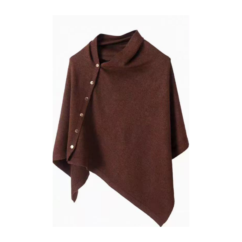 📢📢50%Rabatt!!!🎉✨Stilvoller Damen-Poncho mit seitlichen Knöpfen