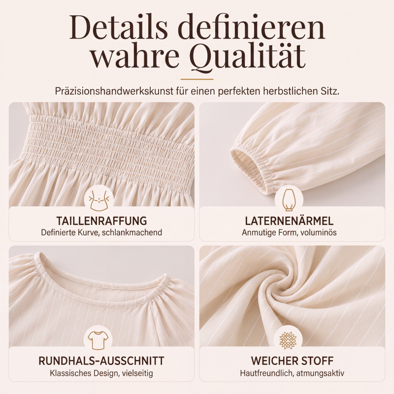 📢📢50%Rabatt!!!🎉✨Gestreiftes Maxikleid für Damen mit elastischer Taille