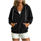 📢📢50%Rabatt!!!🎉✨Damen-Cord-Hoodie mit halber Knopfleiste