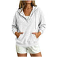 📢📢50%Rabatt!!!🎉✨Damen-Cord-Hoodie mit halber Knopfleiste