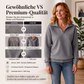 📢📢50%Rabatt!!!🎉✨Damen gestepptes Grid-Sweatshirt mit halbem Reißverschluss