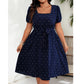 📢📢50%Rabatt!!!🎉✨Polka-Dot-Kleid für Damen in Übergröße