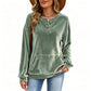 📢📢50%Rabatt!!!🎉✨Damen-Sweatshirt aus Goldsamt