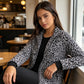 🛒 Wagen halbvoll, Preis halbiert! Damen-Leopardenjacke mit Reißverschluss