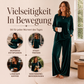 📢📢50%Rabatt!!!🎉✨Samt-Set für Damen: Langarm-Oberteil und weit geschnittene Hose