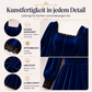 📢📢50%Rabatt!!!🎉✨Damen Vintage Samtkleid mit quadratischem Ausschnitt