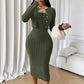 📢📢50%Rabatt!!!🎉✨Geripptes Damen-Bodycon-Kleid mit kurz geschnittener Strickjacke – Figurbetonter Look, weicher Rippstrick & perfekt aufeinander abgestimmt – Ideal für Partys, Dates & besondere Anlässe
