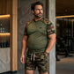 📢📢50%Rabatt!!!🎉✨Herren-Casual-Set: Camouflage-Kurzarmhemd und Shorts