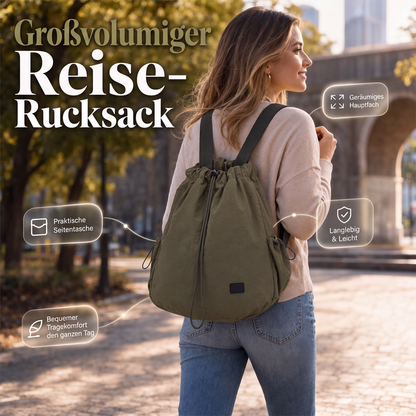 📢📢50%Rabatt!!!🎉✨Großes Damen-Tote-Rucksack mit Kordelzug