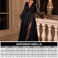 📢📢50%Rabatt!!!🎉✨Elegantes Damen-Maxikleid mit V-Ausschnitt und Spitzenapplikationen