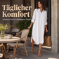 📢📢50%Rabatt!!!🎉✨Weites Baumwoll-Leinen-Hemdkleid für Damen mit Taschen