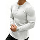📢📢50%Rabatt!!!🎉⭐ 4,9 Sterne – nicht ohne Grund! Henley-Hemd für Herren in Slim-Fit-Passform