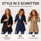 📢📢50%Rabatt!!!🎉✨Wasserdichte Damen-Regenjacke mit Kapuze