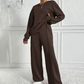 📢📢50%Rabatt!!!🎉✨Gemütlicher Damen-Zweiteiler: Langarm-Sweatshirt und Hose