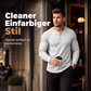 👕 50 % RABATT – Herren Slim-Fit Henley-Shirt mit Rippstruktur | Sportlicher Look trifft auf bequemen Tragekomfort 💪