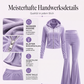 📢📢50%Rabatt!!!🎉✨Damen-Samt-Set mit Reißverschluss-Kapuzenpullover und Schlaghose