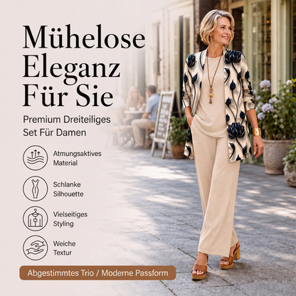 📢📢50%Rabatt!!!🎉✨Elegantes bedrucktes 3-teiliges Set für Damen