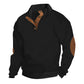 📢📢50%Rabatt!!!🎉✨Lässiger Pullover mit langen Ärmeln und Ellbogenpatches für Herren