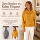 📢📢50%Rabatt!!!🎉✨Damen-Strickjacke mit unregelmäßigem Kragen