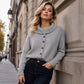 📢📢50%Rabatt!!!🎉✨Damen-Strickjacke mit unregelmäßigem Kragen