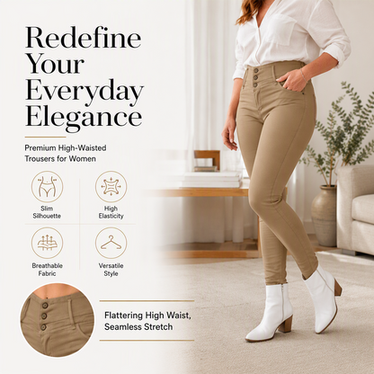 📢📢50%Rabatt!!!🎉🏃‍♀️ Es wird im Akkord weggeschnappt – zögern Sie nicht! Damen Stretch Hochbund Skinny Hose