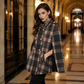📢📢50%Rabatt!!!🎉✨Damen-Cape-Mantel im Vintage-Karomuster