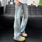 📢📢50%Rabatt!!!🎉✨Jeans mit gebogenem Bein im Vintage-Wasch-Look für Herren