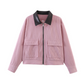 📢📢50%Rabatt!!!🎉✨Cordjacke für Damen mit kontrastierendem Revers