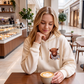 🐮 50% RABATT!!🎁Niedliches Kapuzensweatshirt mit kuscheligem Fleecefutter, Highland-Kuh-Motiv