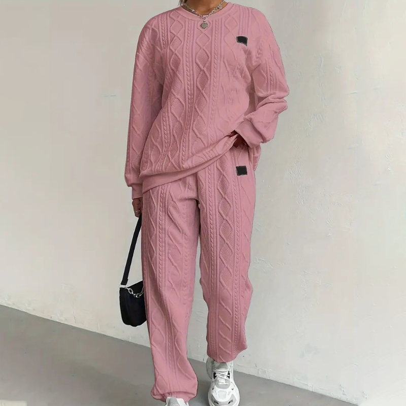 💞 Über 100.000 verkauft – der beliebteste Hit – jetzt zum halben Preis ！Lässiges 2-teiliges Set aus langärmligem Strickpullover und Hose