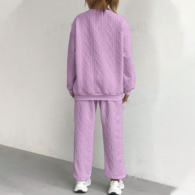 💞 Über 100.000 verkauft – der beliebteste Hit – jetzt zum halben Preis ！Lässiges 2-teiliges Set aus langärmligem Strickpullover und Hose