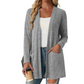 🧶 50 % RABATT – Lässige Damen-Cardigan mit offener Vorderseite & Taschen | Gemütlicher Layering-Look für jeden Tag ✨