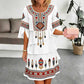 🌸 50 % RABATT – Damen Vintage Ethno-Print Stufenkleid | Boho-Eleganz trifft auf luftigen Komfort ✨