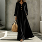 📢📢50%Rabatt!!!🎉✨Elegantes Samt-Maxikleid für Damen mit Rüschenärmeln