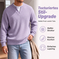 ✨ 50 % RABATT – Damen Waffel-T-Shirt im Layer-Look | Bequemer Alltagsstil mit eleganter Struktur 👚