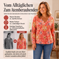 📢📢50%Rabatt!!!🎉✨Elegantes Damen-Oberteil mit Blumenmuster und V-Ausschnitt