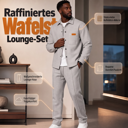 📢📢50%Rabatt!!!💎🧥 Herren-Waffel-Lounge-Set – bequem und vielseitig